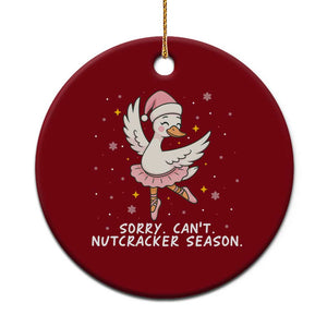 Nutcracker Goose Ballet Christmas Ceramic Ornament TS14 1pc Red Print Your Wear