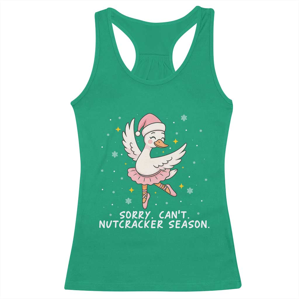 Nutcracker Goose Ballet Christmas Racerback Tank Top - Print Your Wear