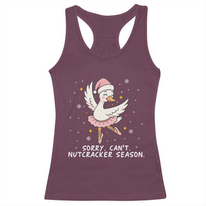 Nutcracker Goose Ballet Christmas Racerback Tank Top - Print Your Wear