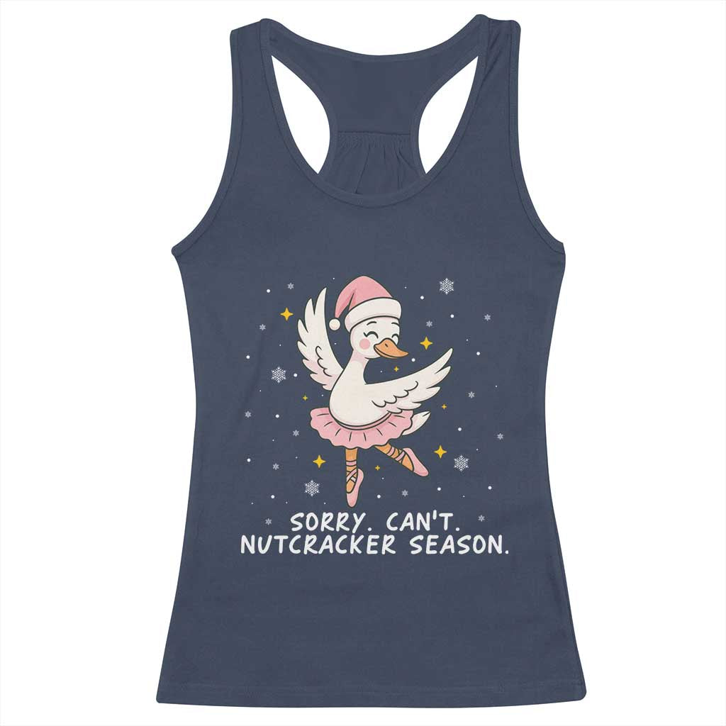 Nutcracker Goose Ballet Christmas Racerback Tank Top TS14 Navy Print Your Wear