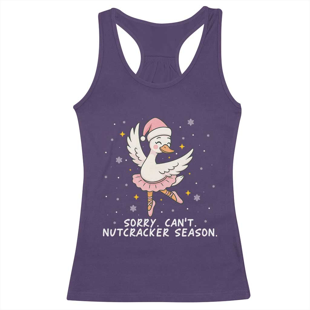 Nutcracker Goose Ballet Christmas Racerback Tank Top - Print Your Wear
