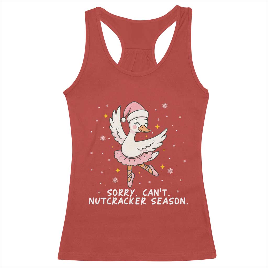 Nutcracker Goose Ballet Christmas Racerback Tank Top - Print Your Wear