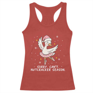 Nutcracker Goose Ballet Christmas Racerback Tank Top - Print Your Wear