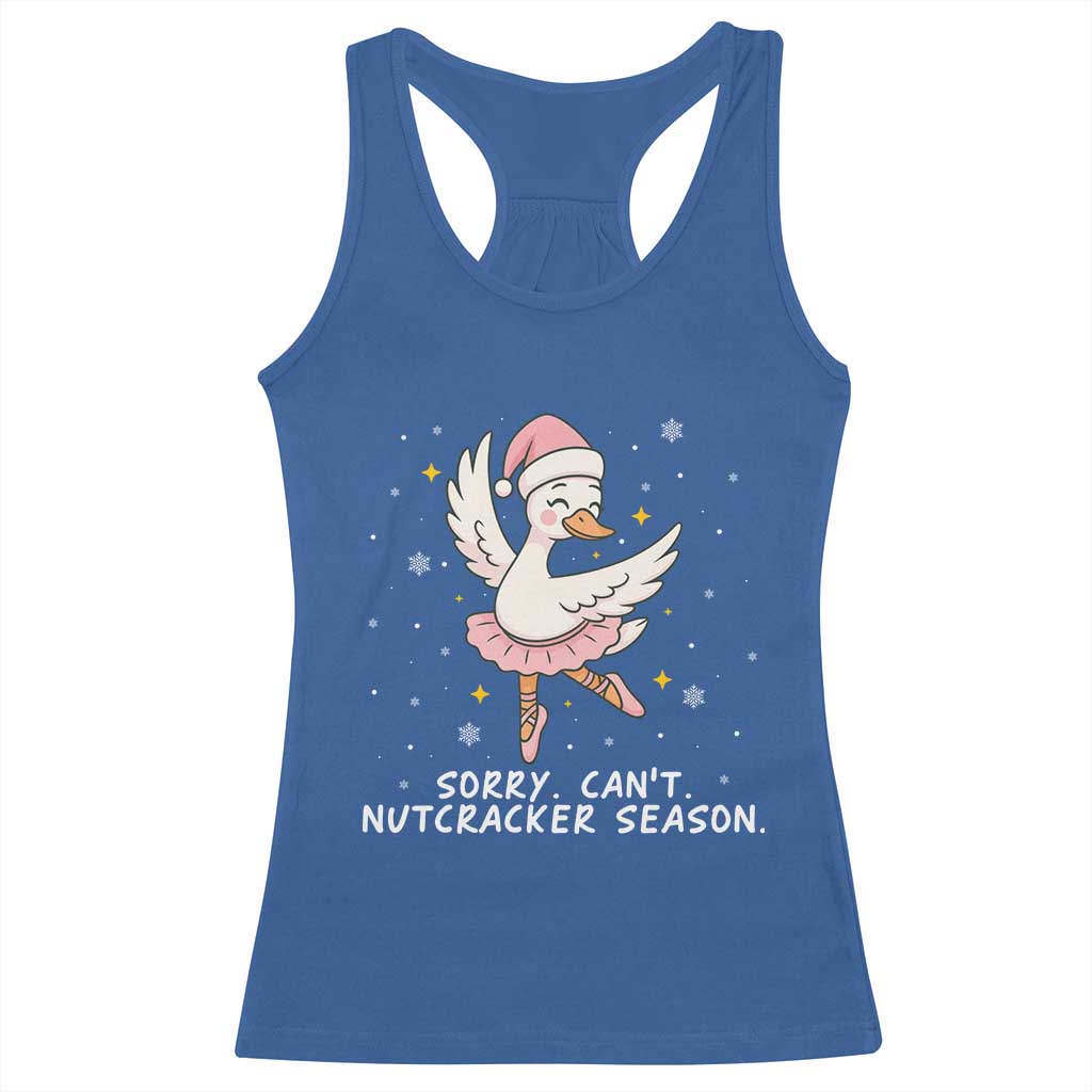 Nutcracker Goose Ballet Christmas Racerback Tank Top - Print Your Wear