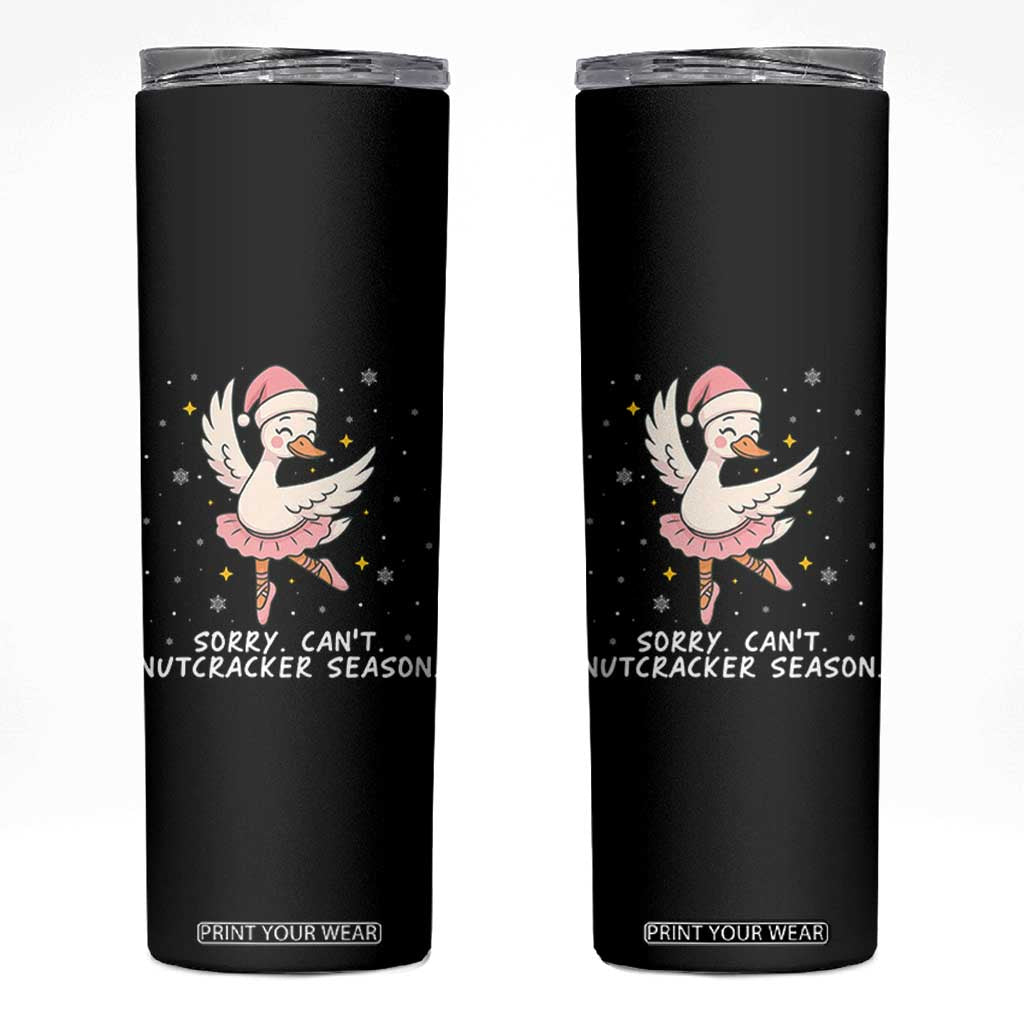 Nutcracker Goose Ballet Christmas Skinny Tumbler TS14 Black Print Your Wear