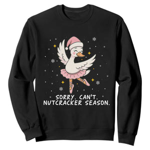 Nutcracker Goose Ballet Christmas Sweatshirt TS14 Black Print Your Wear
