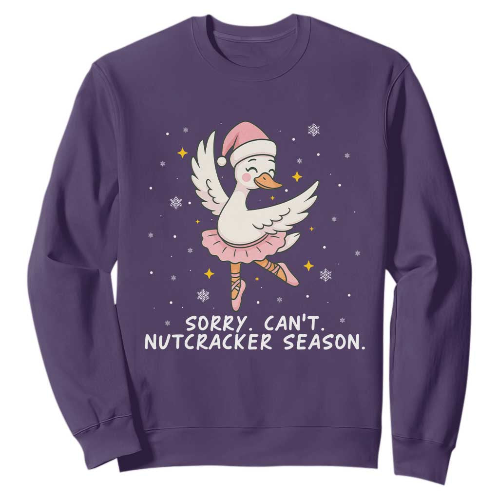 Nutcracker Goose Ballet Christmas Sweatshirt TS14 Purple Print Your Wear