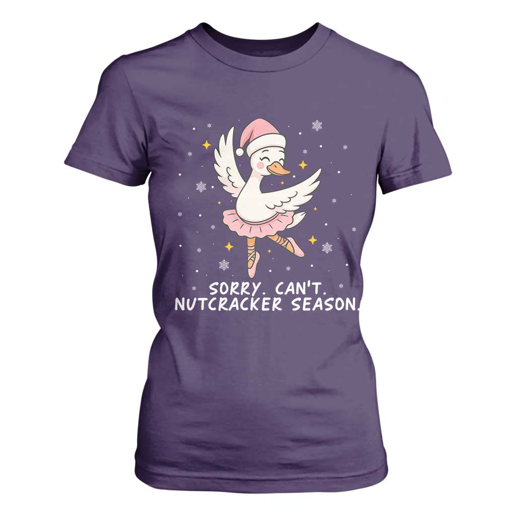 Nutcracker Goose Ballet Christmas T Shirt For Women TS14 Purple Print Your Wear