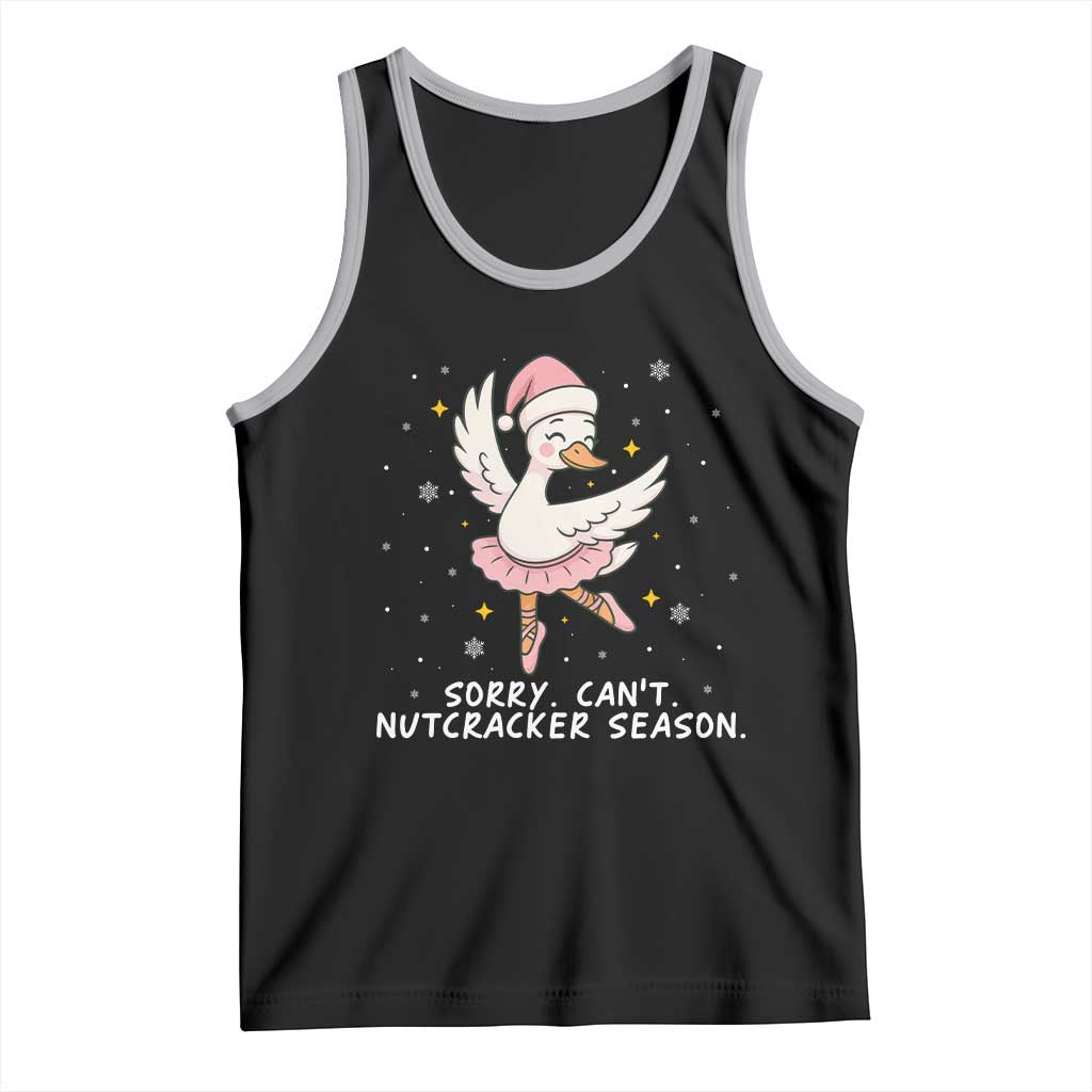 Nutcracker Goose Ballet Christmas Tank Top TS14 Black Athletic Heather Print Your Wear