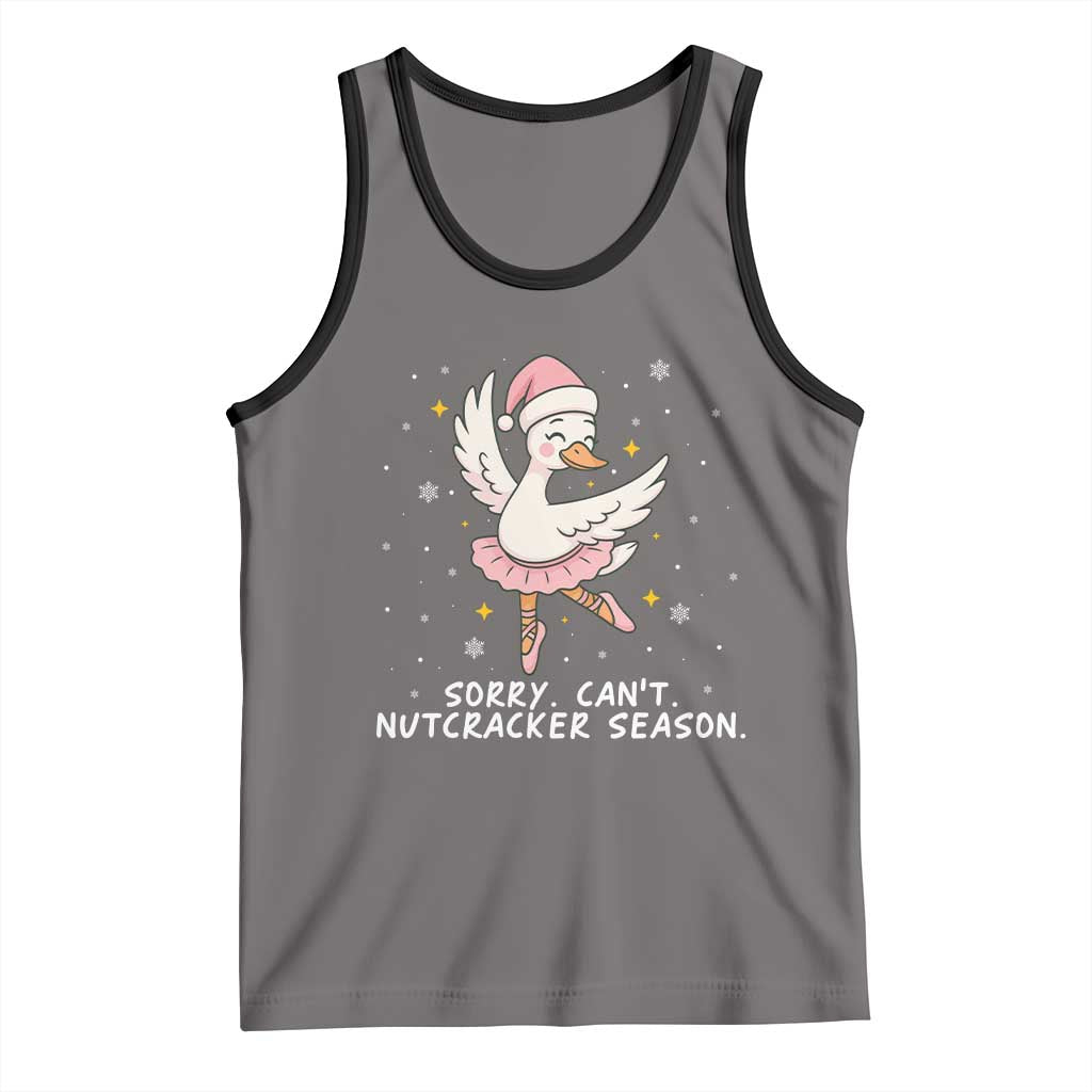 Nutcracker Goose Ballet Christmas Tank Top TS14 Deep Heather Black Print Your Wear