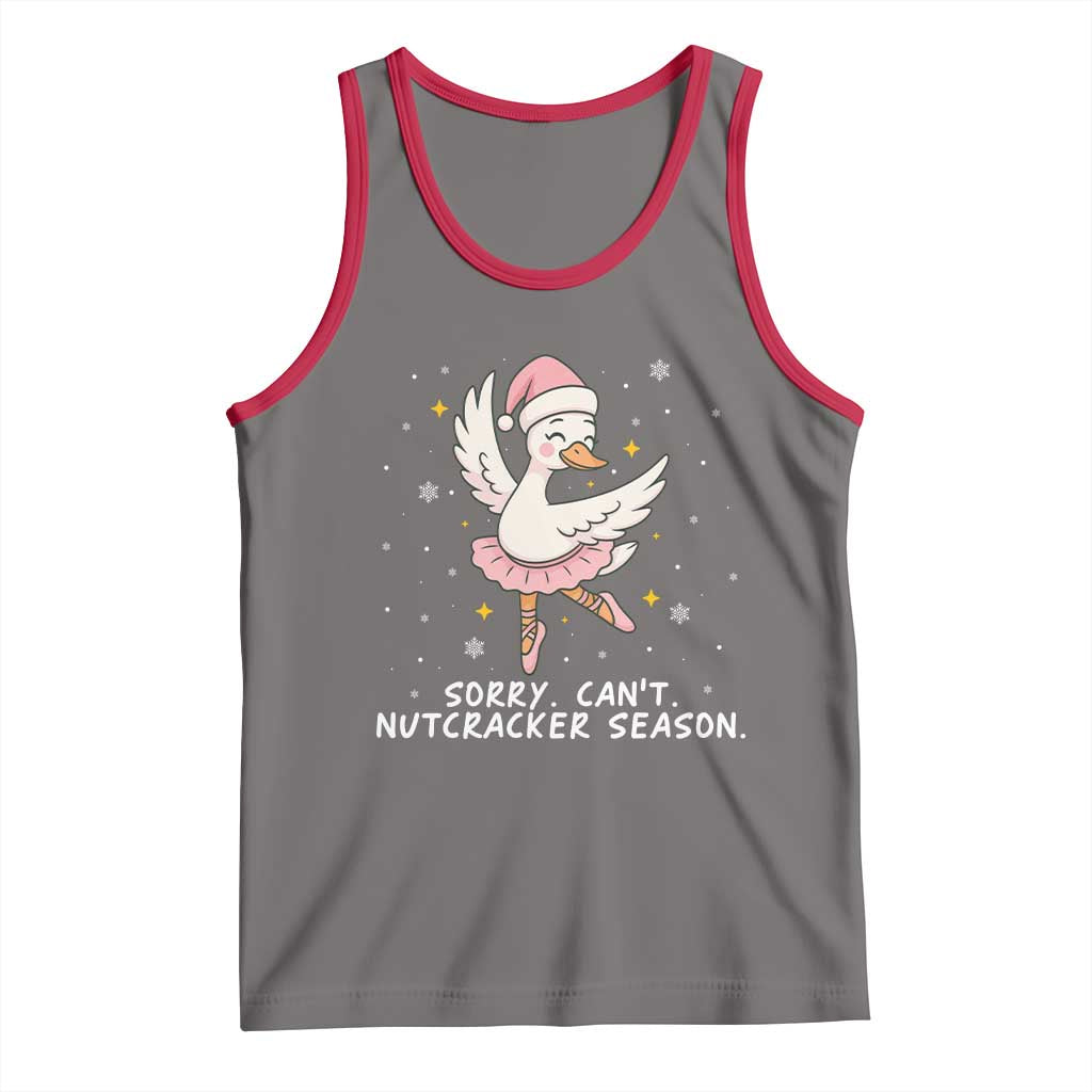 Nutcracker Goose Ballet Christmas Tank Top TS14 Deep Heather Red Print Your Wear