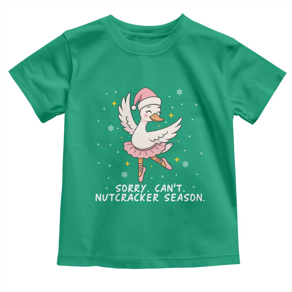Nutcracker Goose Ballet Christmas Toddler T Shirt TS14 Irish Green Print Your Wear