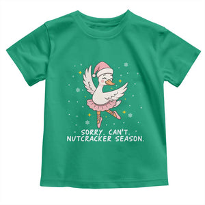 Nutcracker Goose Ballet Christmas Toddler T Shirt TS14 Irish Green Print Your Wear