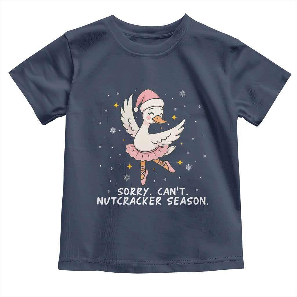 Nutcracker Goose Ballet Christmas Toddler T Shirt TS14 Navy Print Your Wear