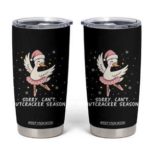 Nutcracker Goose Ballet Christmas Tumbler Cup TS14 Black Print Your Wear