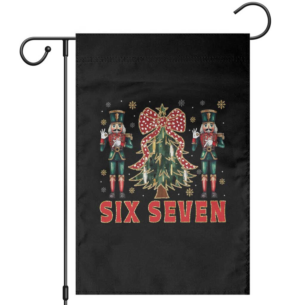 67 Six Seven Nutcracker Christmas Meme Garden Flag TS14 Black Print Your Wear