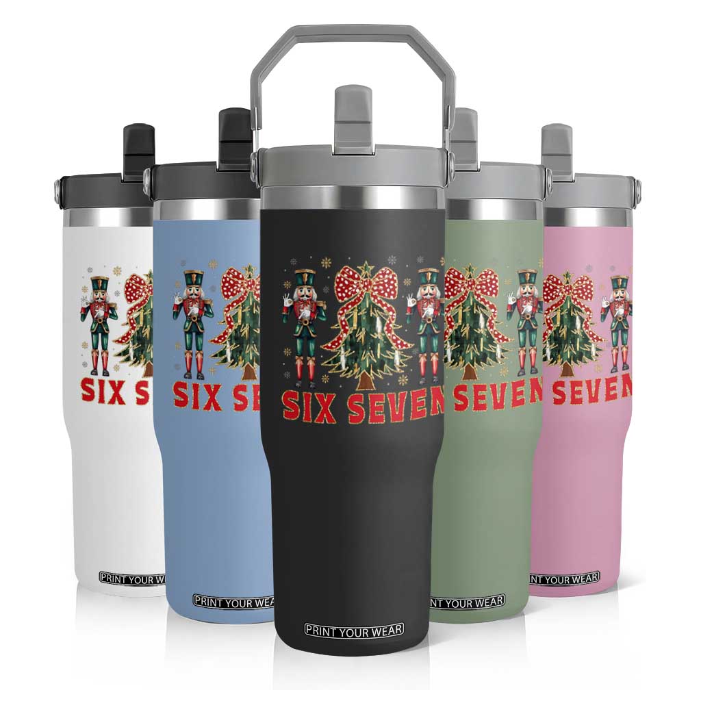 67 Six Seven Nutcracker Christmas Meme Flip Straw Tumbler TS14 Print Your Wear