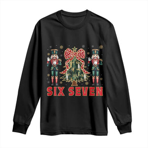 67 Six Seven Nutcracker Christmas Meme Long Sleeve Shirt TS14 Black Print Your Wear
