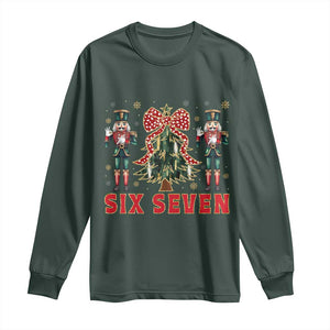 67 Six Seven Nutcracker Christmas Meme Long Sleeve Shirt TS14 Dark Forest Green Print Your Wear