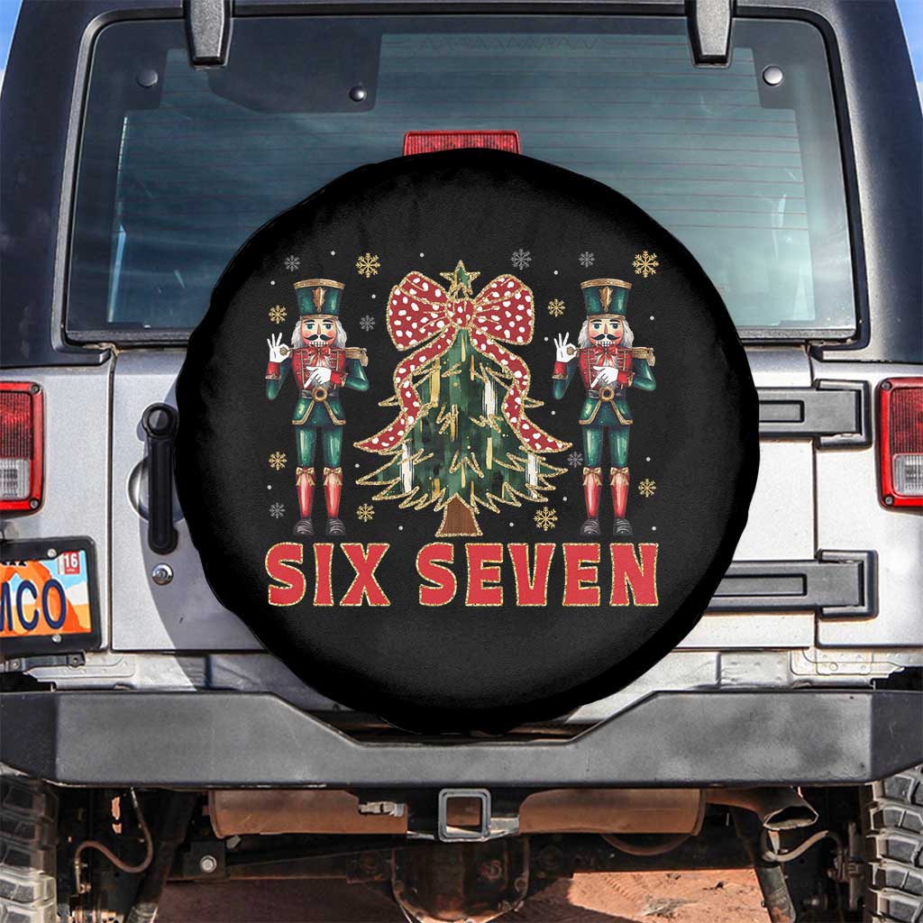 67 Six Seven Nutcracker Christmas Meme Spare Tire Cover TS14 No hole Black Print Your Wear