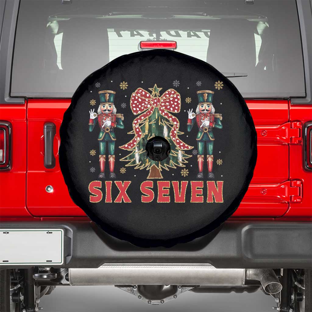 67 Six Seven Nutcracker Christmas Meme Spare Tire Cover TS14 Black Print Your Wear