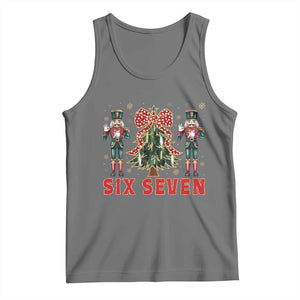 67 Six Seven Nutcracker Christmas Meme Tank Top TS14 Black Heather Print Your Wear