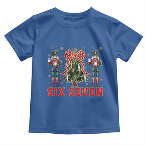 67 Six Seven Nutcracker Christmas Meme Toddler T Shirt TS14 Royal Blue Print Your Wear