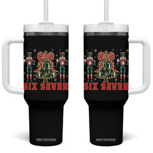 67 Six Seven Nutcracker Christmas Meme Tumbler With Handle TS14 One Size: 40 oz Black Print Your Wear