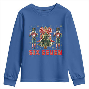 67 Six Seven Nutcracker Christmas Meme Youth Sweatshirt TS14 Royal Blue Print Your Wear