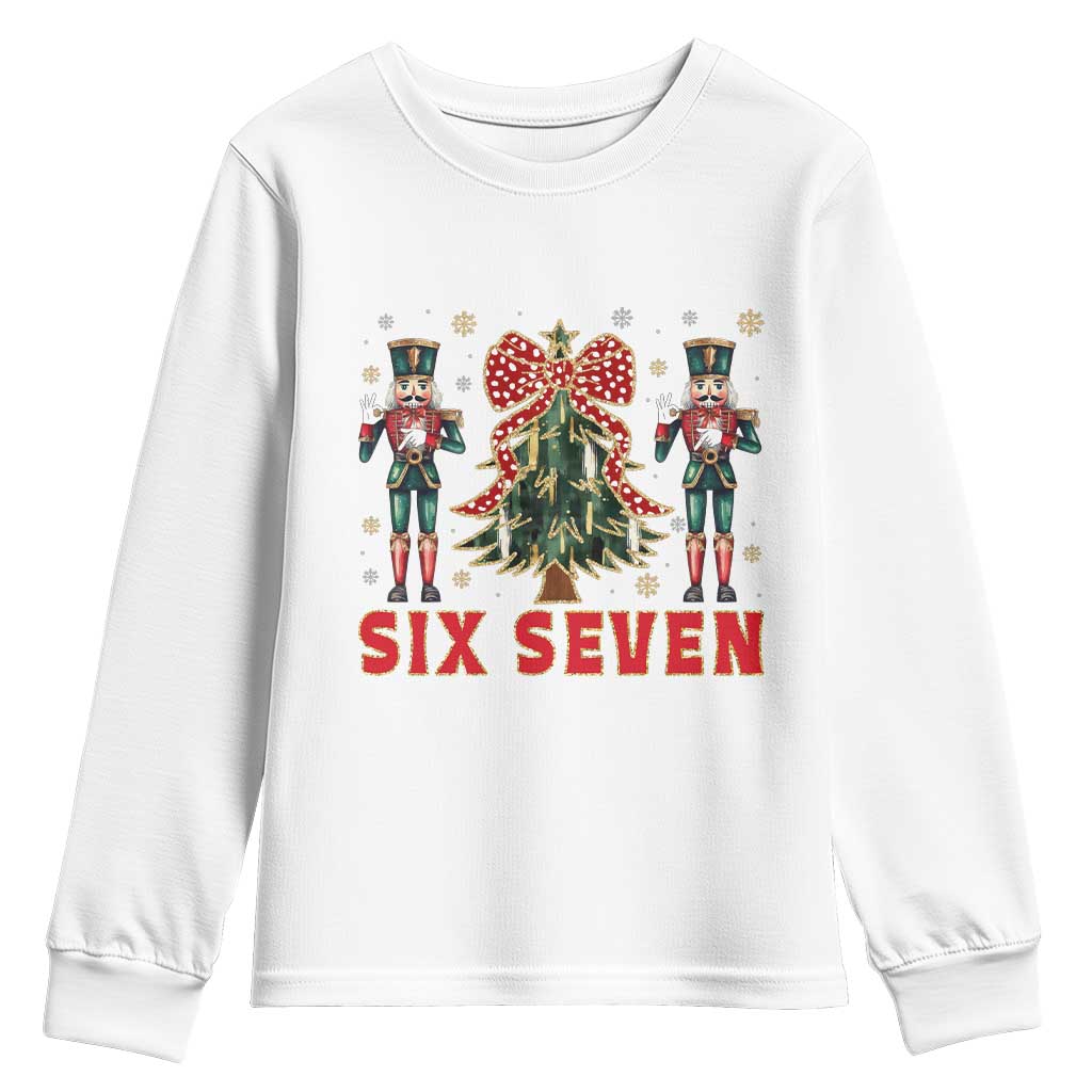 67 Six Seven Nutcracker Christmas Meme Youth Sweatshirt TS14 White Print Your Wear