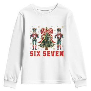 67 Six Seven Nutcracker Christmas Meme Youth Sweatshirt TS14 White Print Your Wear