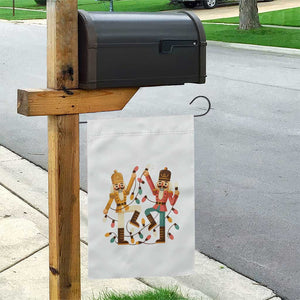 Funny Nutcracker Christmas Garden Flag Let Us Get Crackin TS14 Print Your Wear
