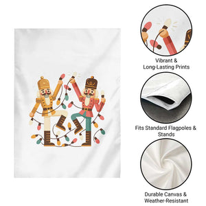 Funny Nutcracker Christmas Garden Flag Let Us Get Crackin TS14 Print Your Wear