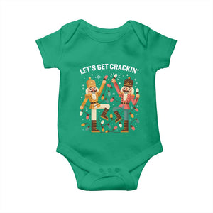 Funny Nutcracker Christmas Baby Onesie Let Us Get Crackin TS14 Irish Green Print Your Wear