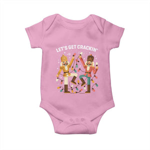 Funny Nutcracker Christmas Baby Onesie Let Us Get Crackin TS14 Light Pink Print Your Wear