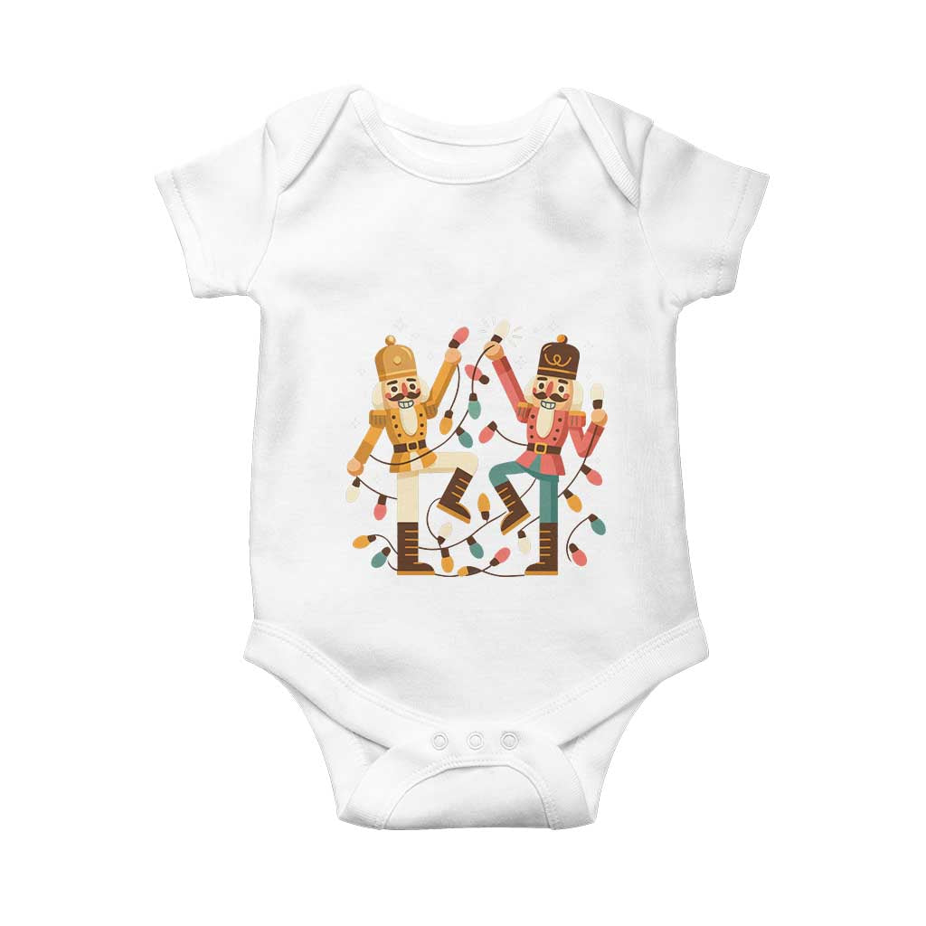 Funny Nutcracker Christmas Baby Onesie Let Us Get Crackin TS14 White Print Your Wear