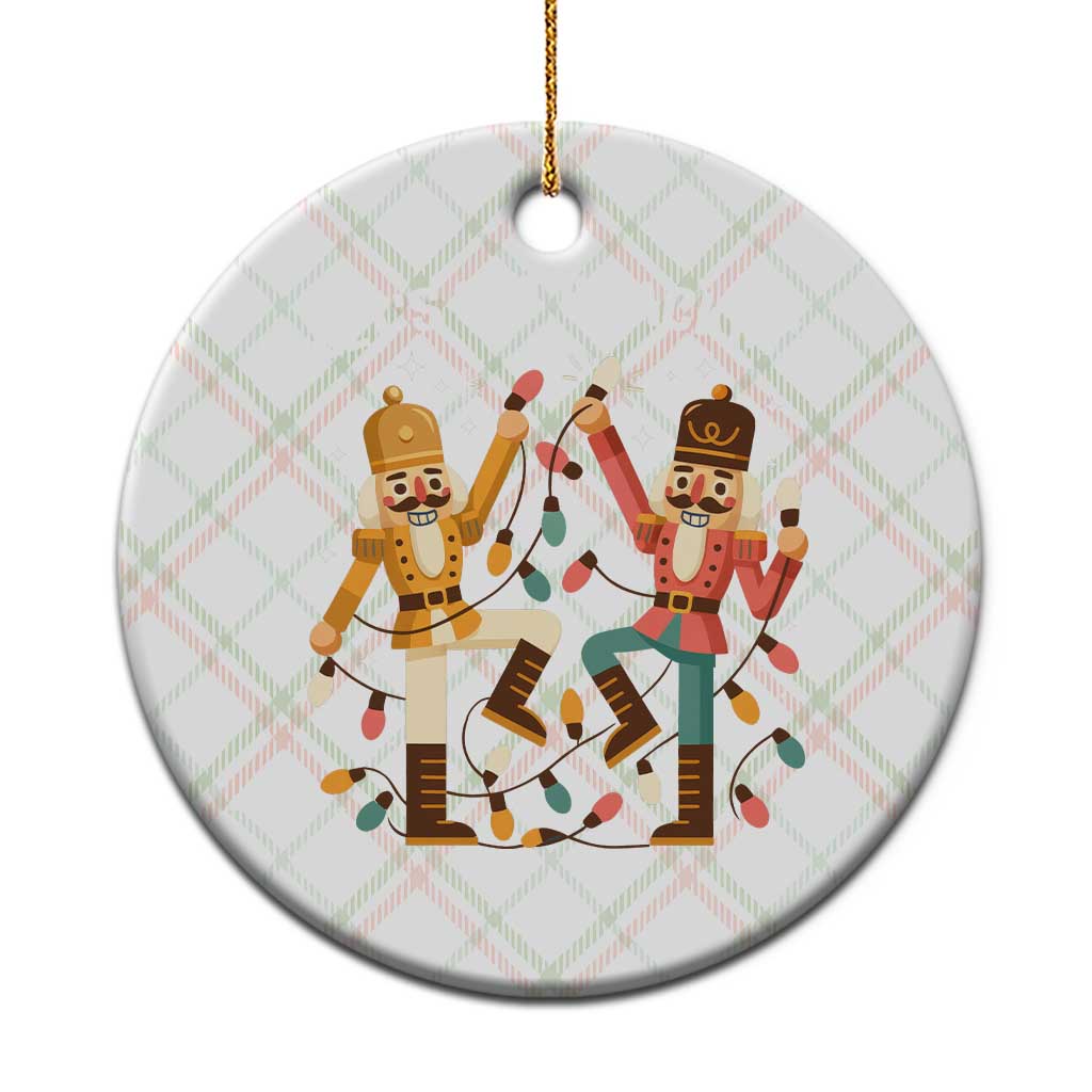 Funny Nutcracker Christmas Ceramic Ornament Let Us Get Crackin TS14 1pc Christmas Plaid Print Your Wear