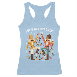 Funny Nutcracker Christmas Racerback Tank Top Let Us Get Crackin - Print Your Wear