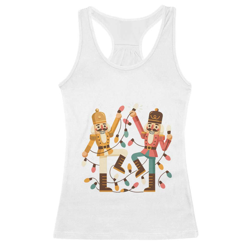 Funny Nutcracker Christmas Racerback Tank Top Let Us Get Crackin - Print Your Wear