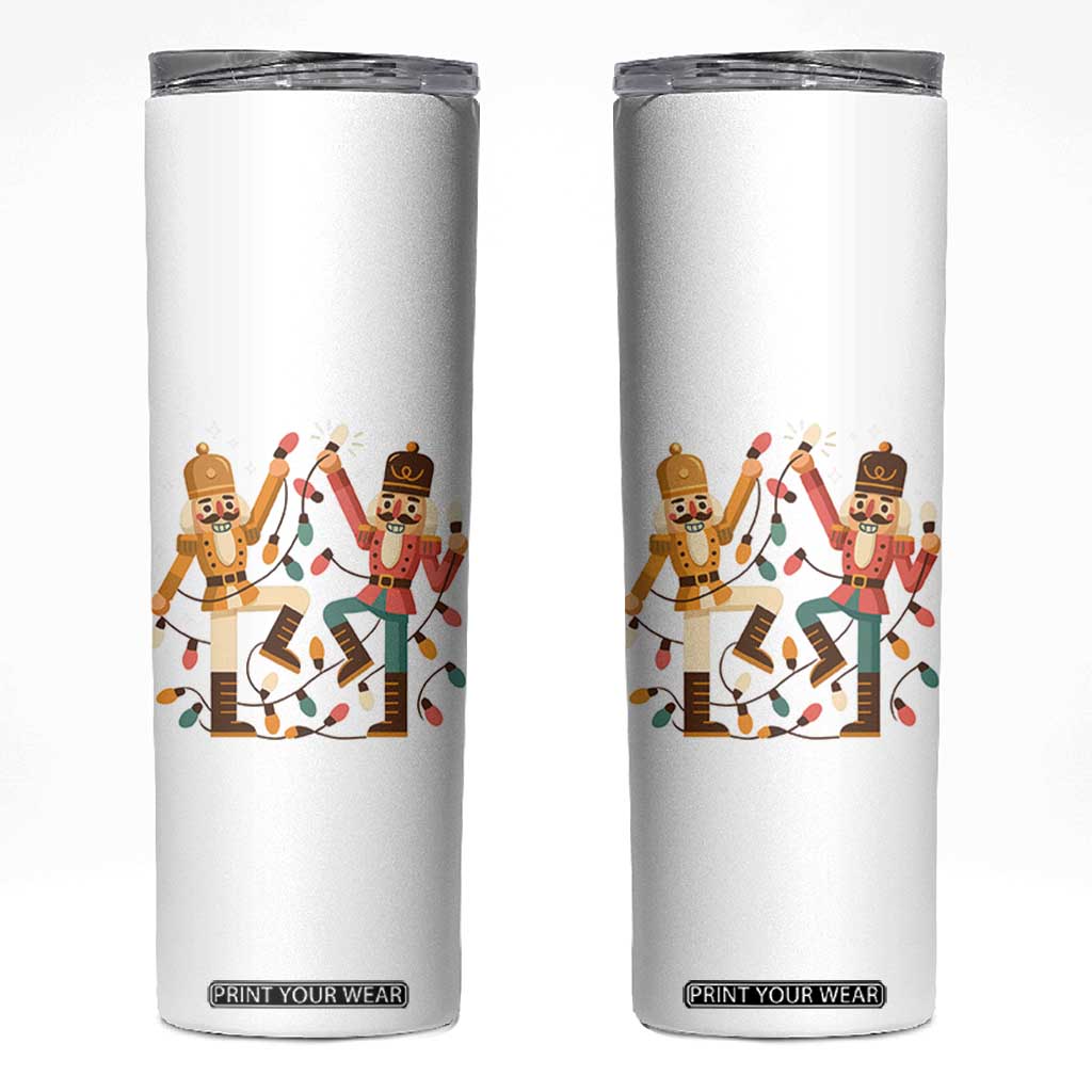 Funny Nutcracker Christmas Skinny Tumbler Let Us Get Crackin TS14 White Print Your Wear