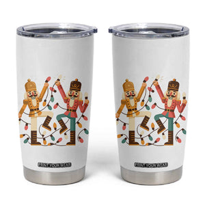 Funny Nutcracker Christmas Tumbler Cup Let Us Get Crackin TS14 White Print Your Wear