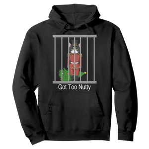 Funny Cat Nutcracker Christmas Hoodie Got Too Nutty TS14 Black Print Your Wear