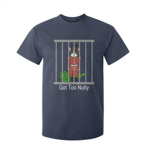 Funny Cat Nutcracker Christmas T Shirt For Kid Got Too Nutty TS14 Navy Print Your Wear