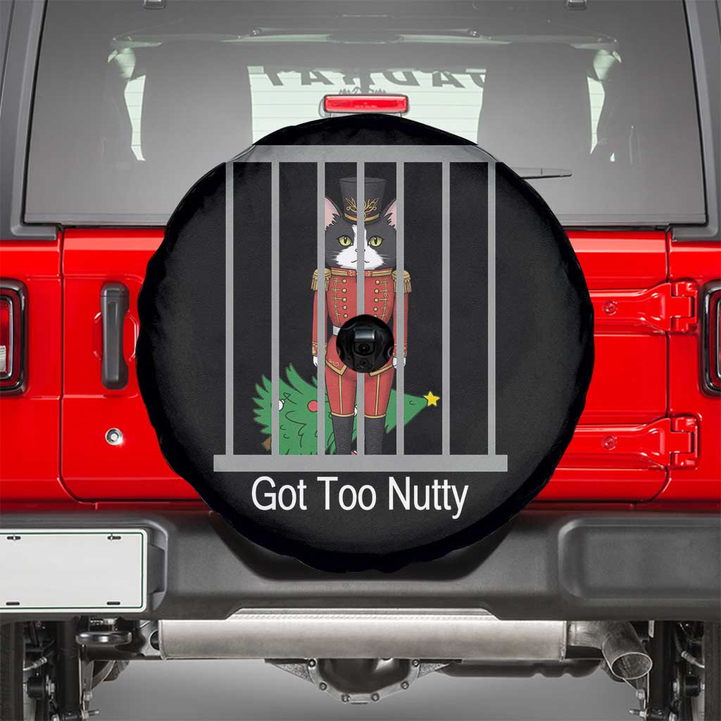 Funny Cat Nutcracker Christmas Spare Tire Cover Got Too Nutty TS14 Black Print Your Wear