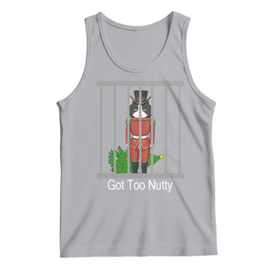 Funny Cat Nutcracker Christmas Tank Top Got Too Nutty TS14 Athletic Heather Print Your Wear