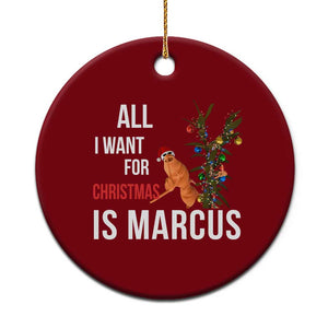 Marcus The Worm Robert Christmas Meme Ceramic Ornament All I Want For Xmas Is Marcus TS14 1pc Red Print Your Wear