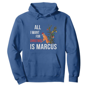 Marcus The Worm Robert Christmas Meme Hoodie All I Want For Xmas Is Marcus TS14 Royal Blue Print Your Wear