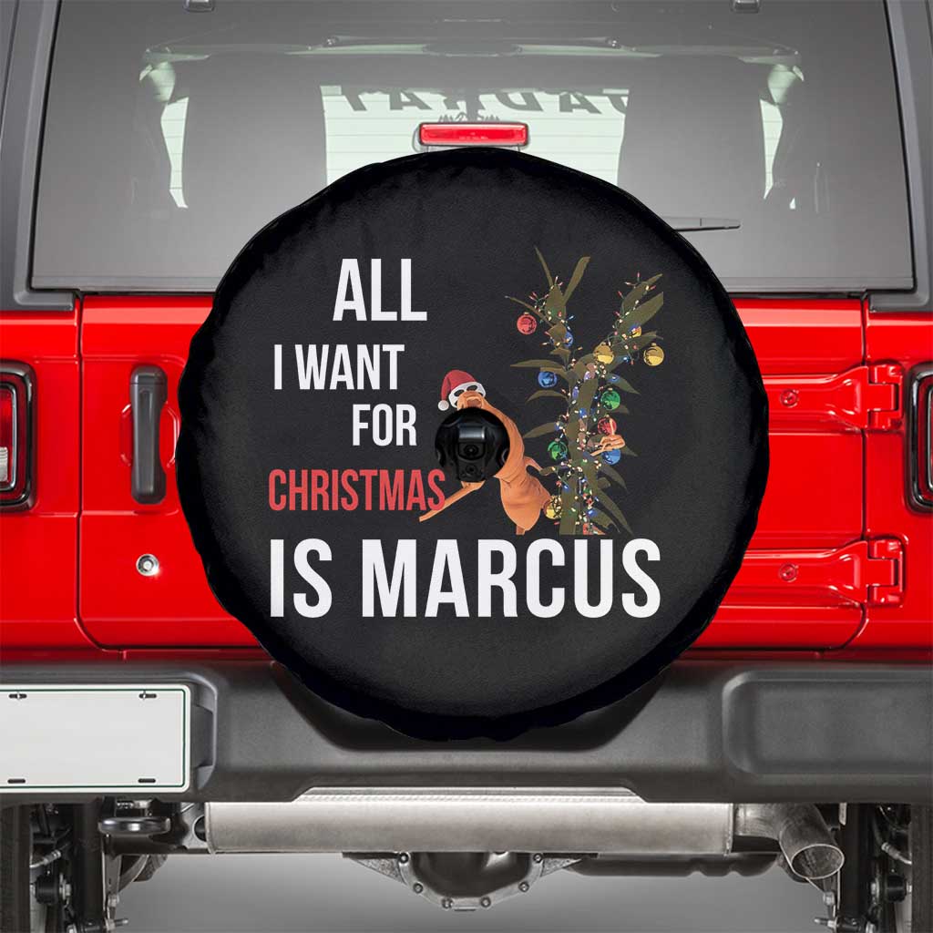 Marcus The Worm Robert Christmas Meme Spare Tire Cover All I Want For Xmas Is Marcus TS14 Black Print Your Wear