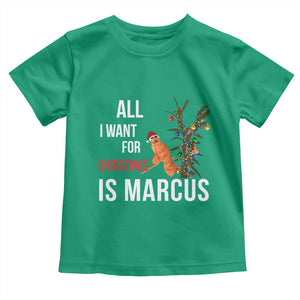 Marcus The Worm Robert Christmas Meme Toddler T Shirt All I Want For Xmas Is Marcus TS14 Irish Green Print Your Wear