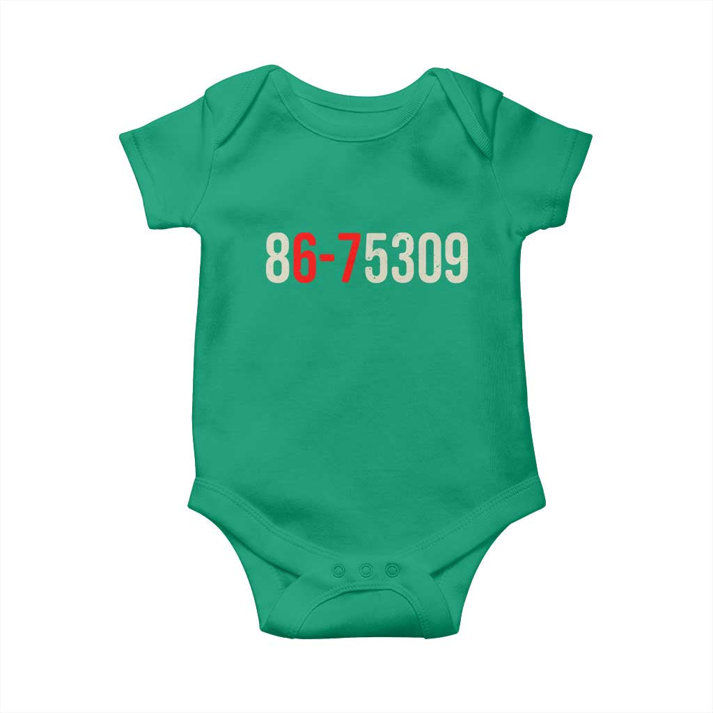 67 Six Seven Meme Baby Onesie Vintage 80s Music 8675309 Jenny TS14 Irish Green Print Your Wear